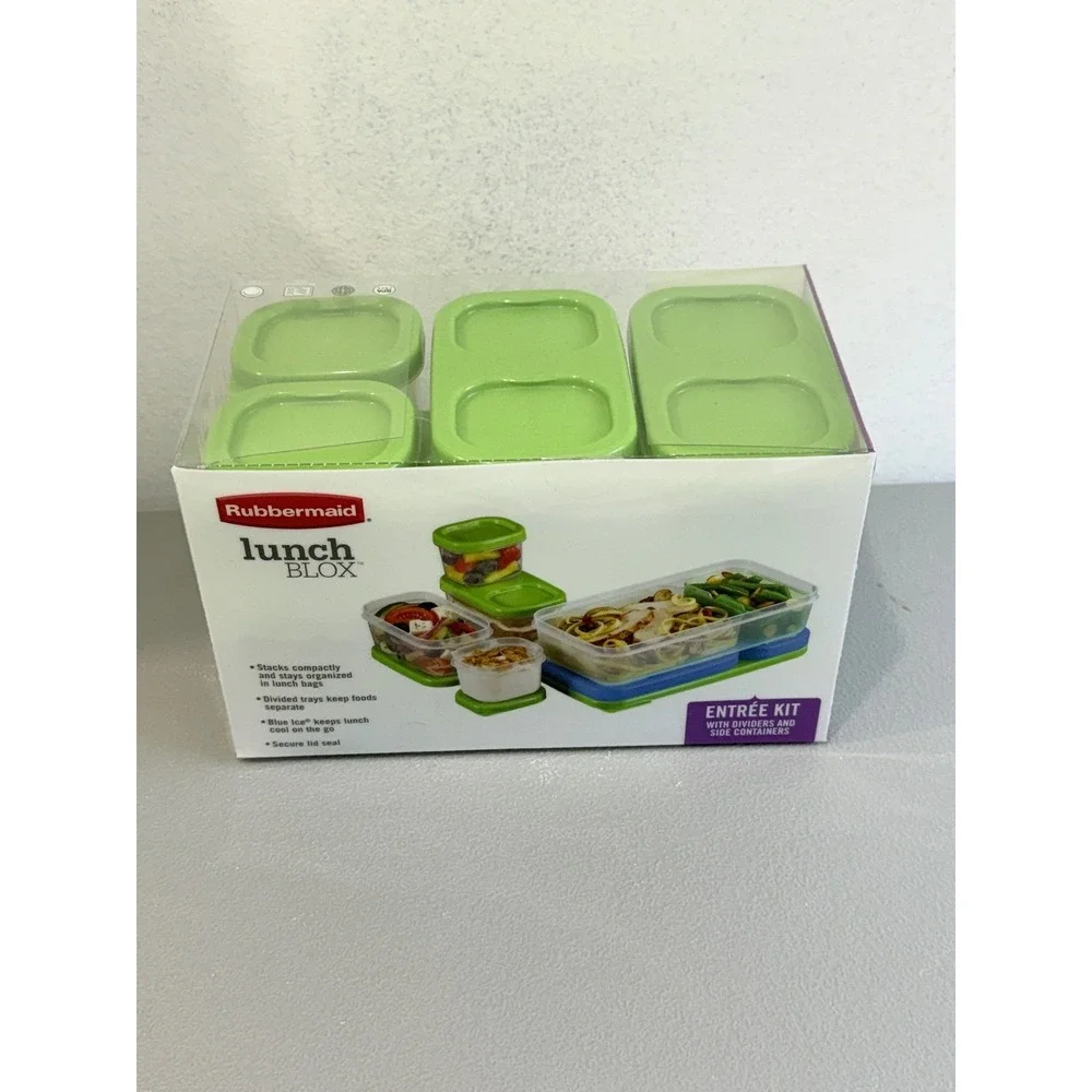 Rubbermaid Lunch Blox Entree Kit Ice Food Storage Containers